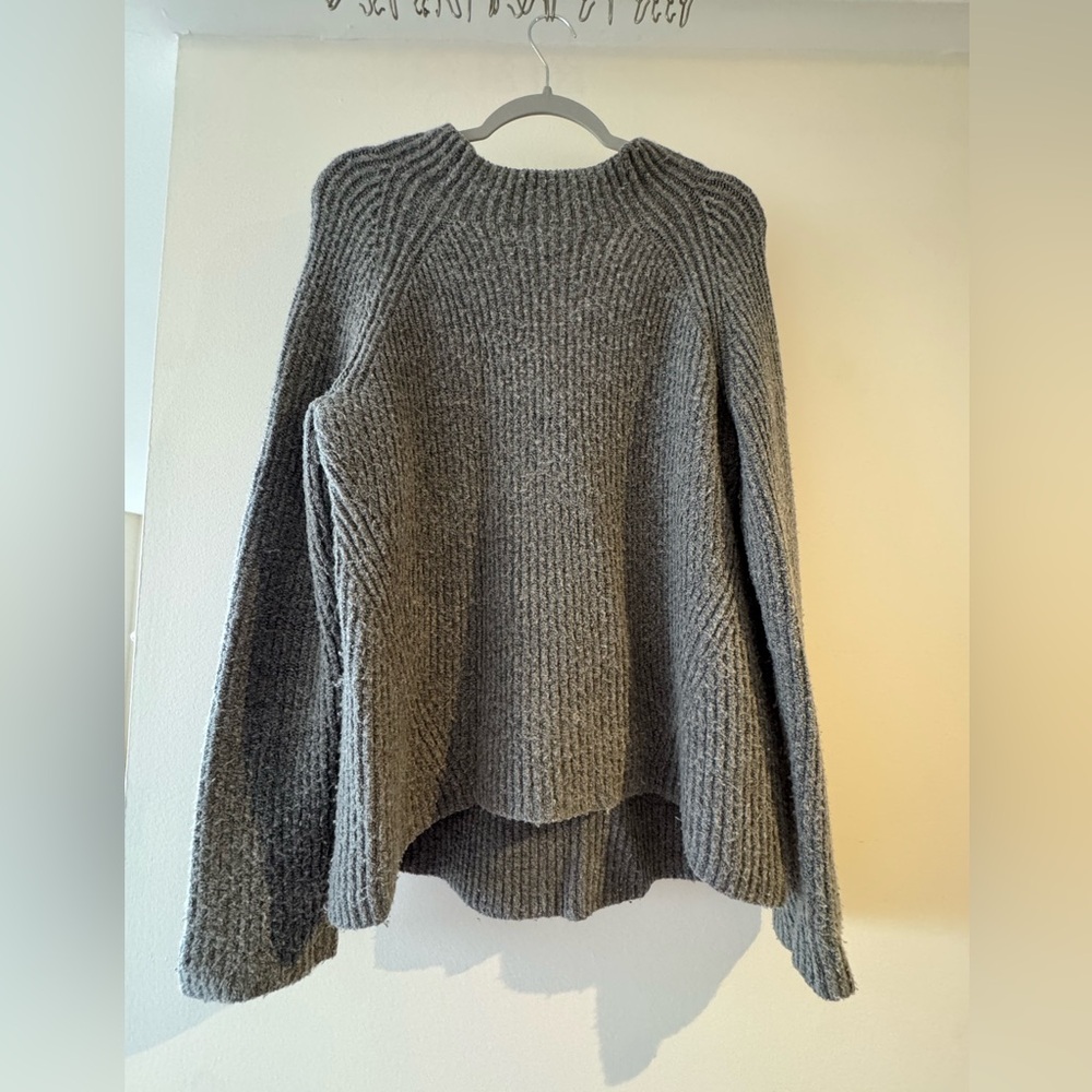Madewell Gray Mock Neck Sweater